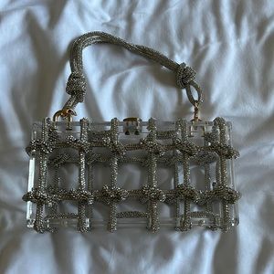 Rhinestone Acrylic Clutch